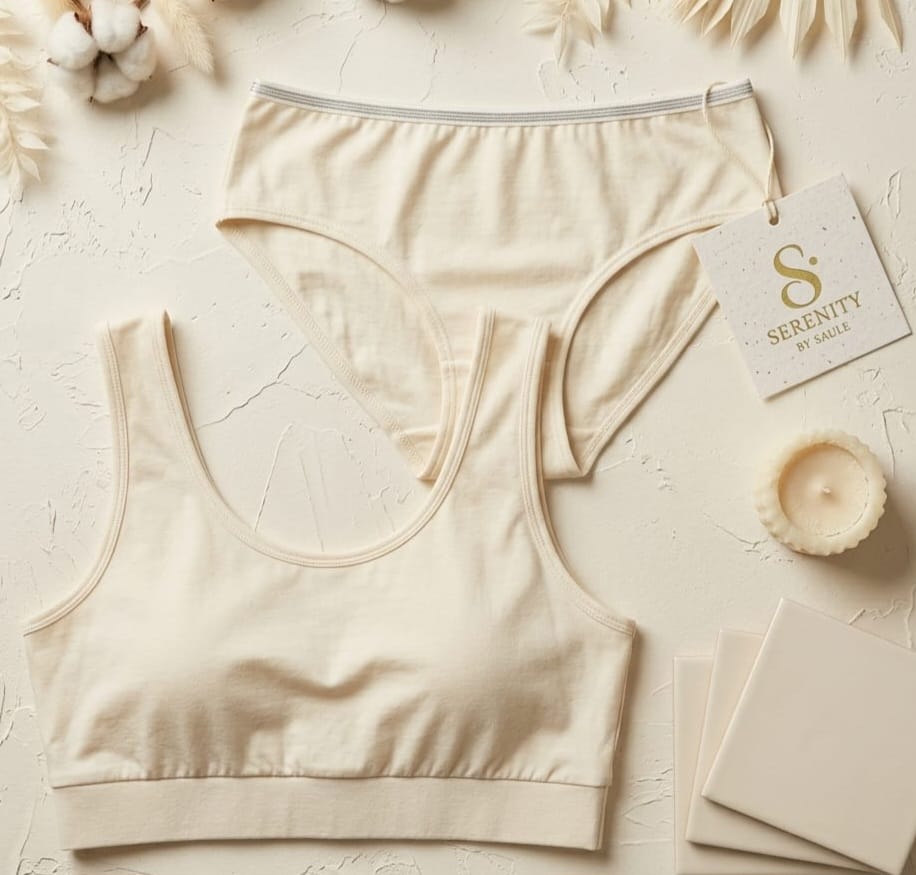 Sport Bra & Slip &mdash; Coloris cr&egrave;me