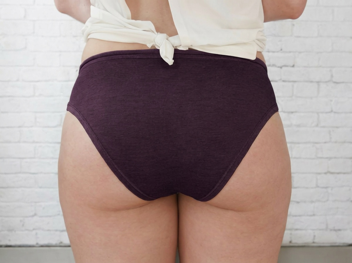 Slip Mid Brief &mdash; Prune